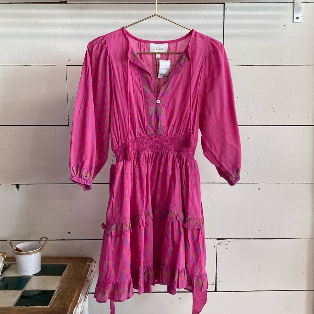 Cleobella size S Hot Pink, Floral dress